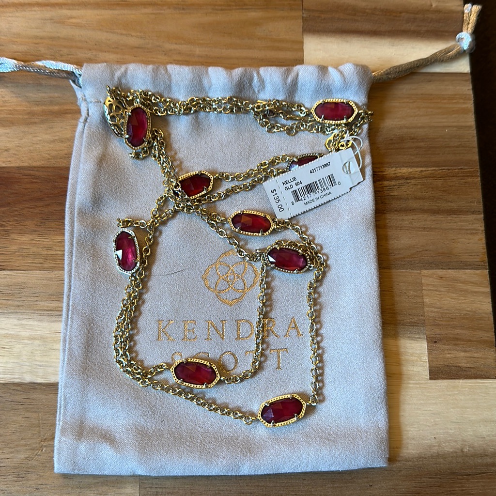 Bnib Kendra Scott Kellie Necklace Gold